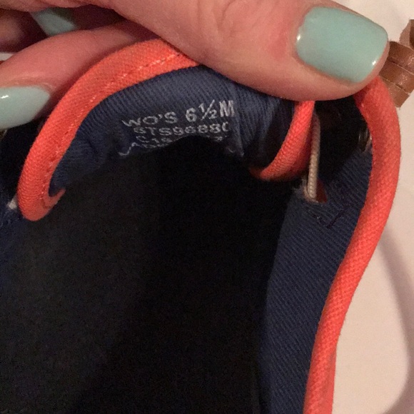 Orange Sperry slides - Picture 3 of 3